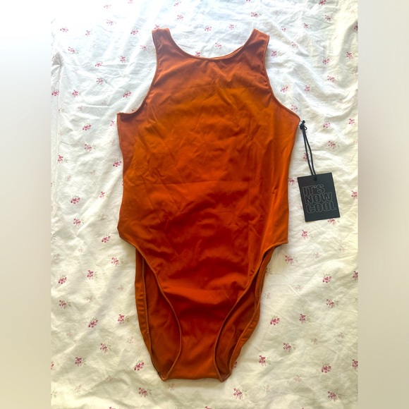 Free People Other - Free People swim It’s now cool the contour bodysuit one piece - rust bikini